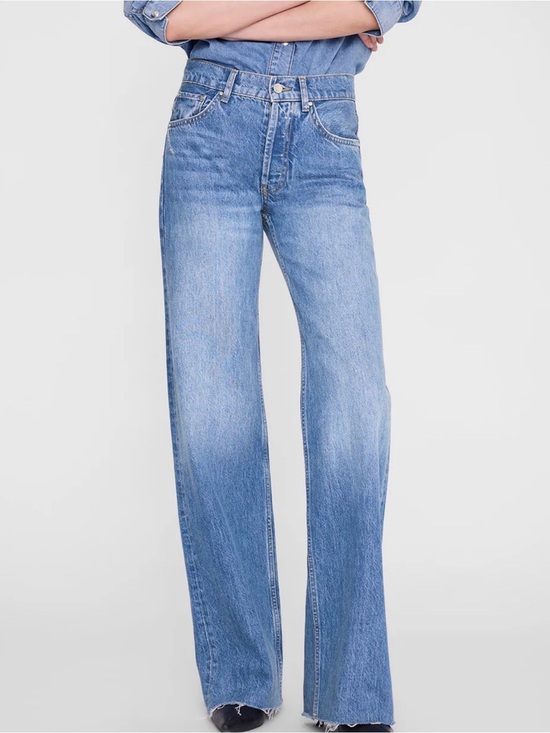 Anine Bing Denim - Anine Bing Hugh Panama Blue Jeans